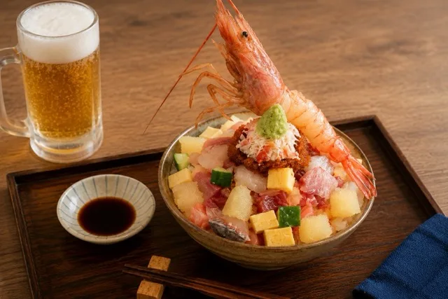海さくらミチマロ&蝦夷海の海鮮丼